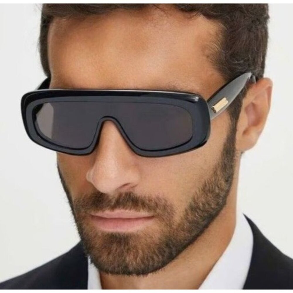 NEW BOTTEGA VENETA SUNGLASSES BLACK UNISEX EYEWEAR BOTTEGA VENETA BV1281S 001